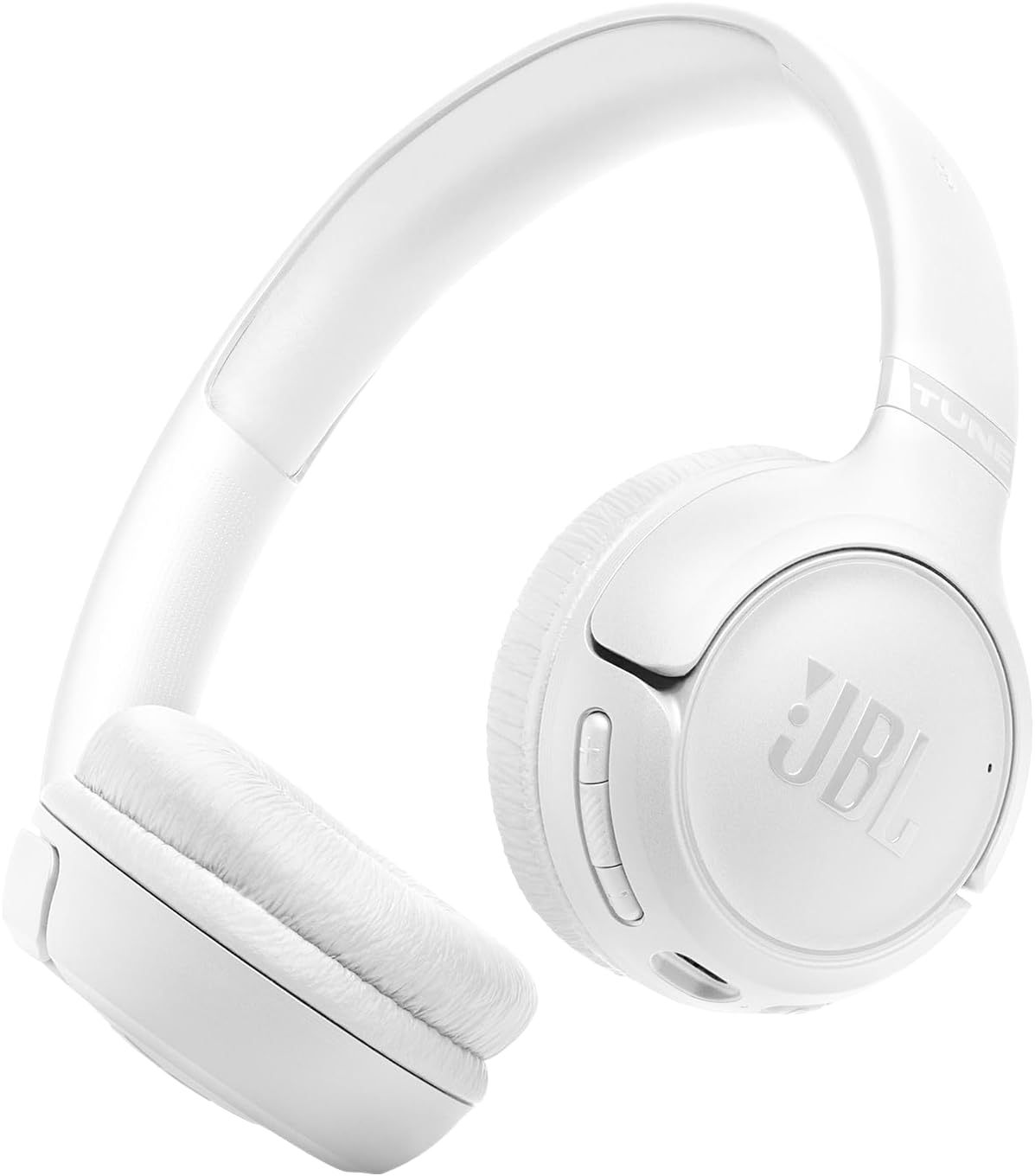 JBL Tune 530 BT Wireless On-Ear Kopfhörer mit JBL reinem Bass-Sound, Bluetooth 6.0, faltbares Design und 76 Stunden Akkulaufzeit, Google-Fast-Pair/Microsoft Swift Pair, Weiß