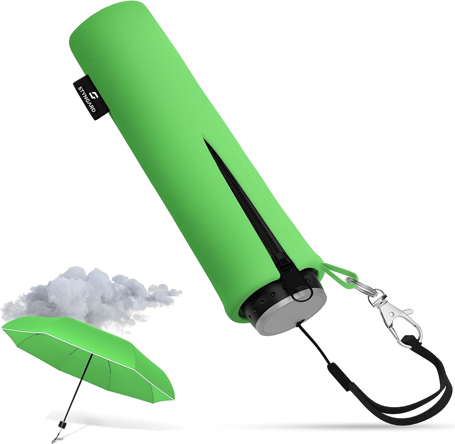 STYNGARD Regenschirm Kinder mit Sicherheitsreflektoren und Reflektorband - Kinder Regenschirm Mädchen & Junge - Kinderschirm - Schirm für Schulranzen Modell STOCKHOLM