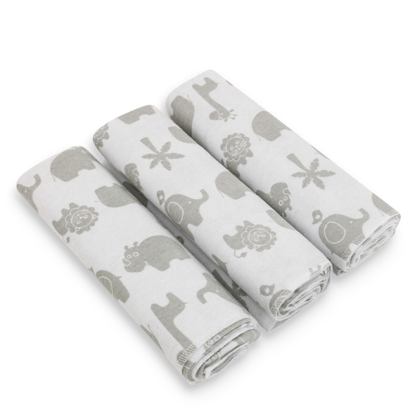 LITTLE ONE Moltontücher Safari | in Weiß | BabyOne