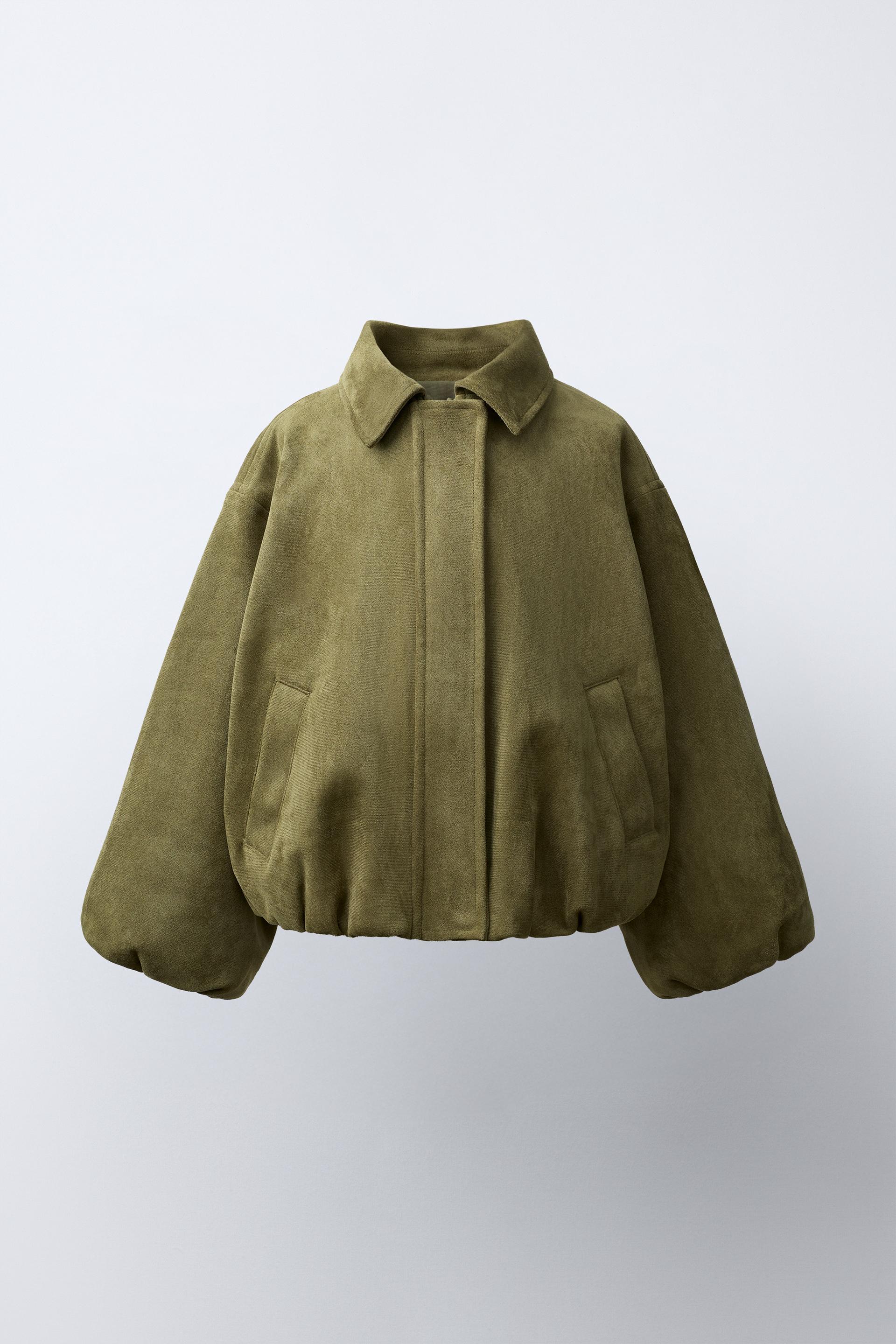 BOMBER-JACKE IN WILDLEDEROPTIK