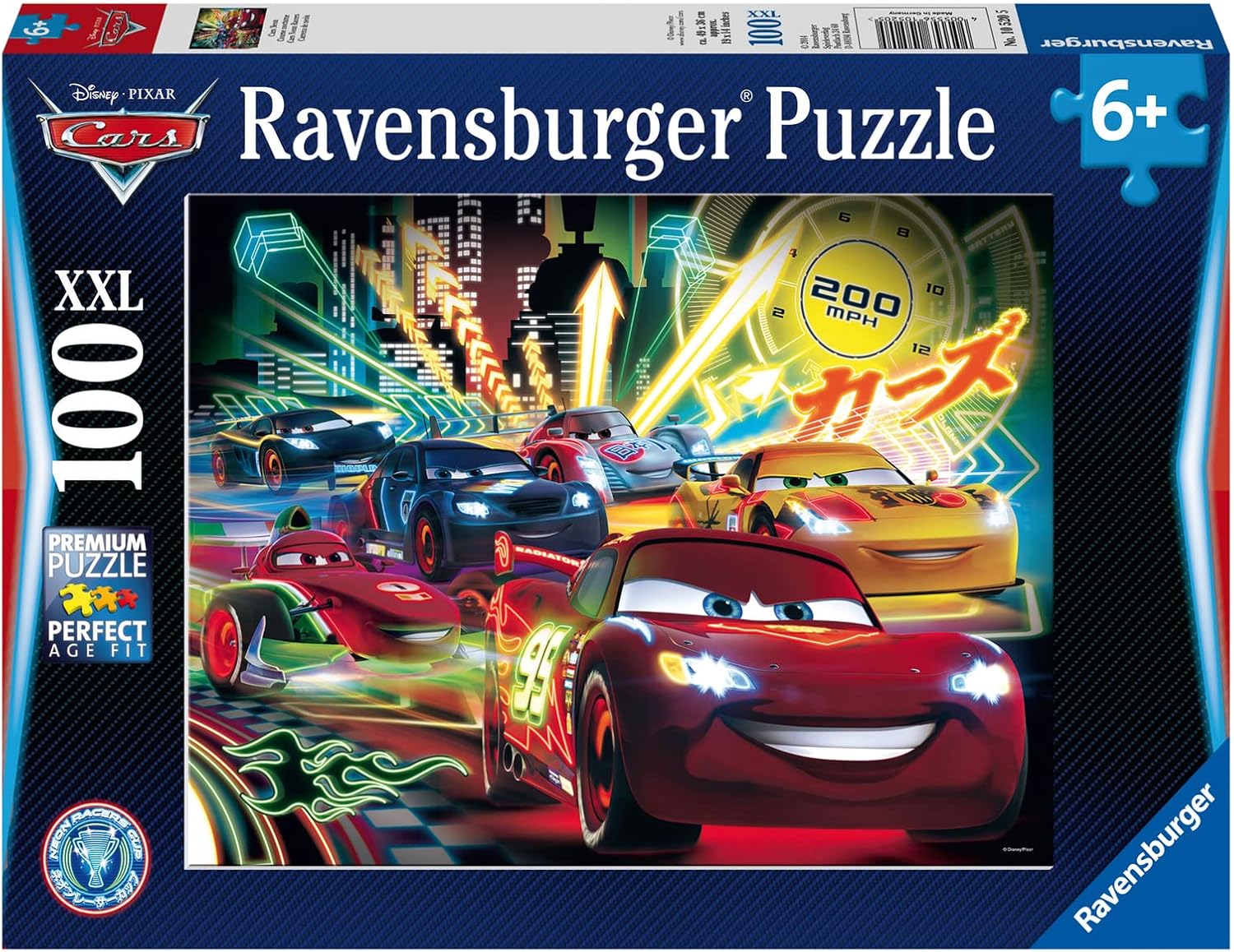 Ravensburger Puzzle Disney Cars Neon - 100 XXL Teile Puzzle ab 6 Jahre