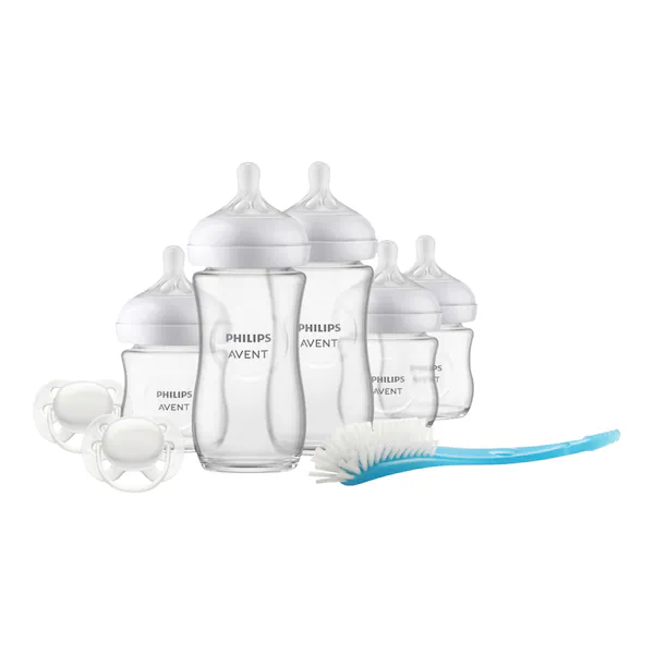 8-tlg. Babyflaschen-Set, Natural Response, Glas, ab Geburt