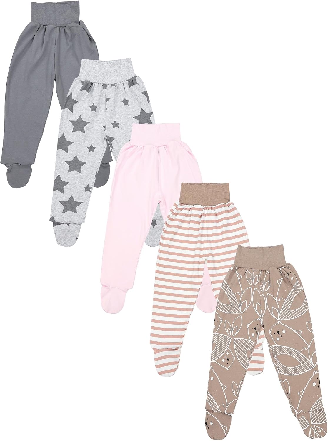 TupTam Baby Unisex Hose mit Fuß 5er Pack