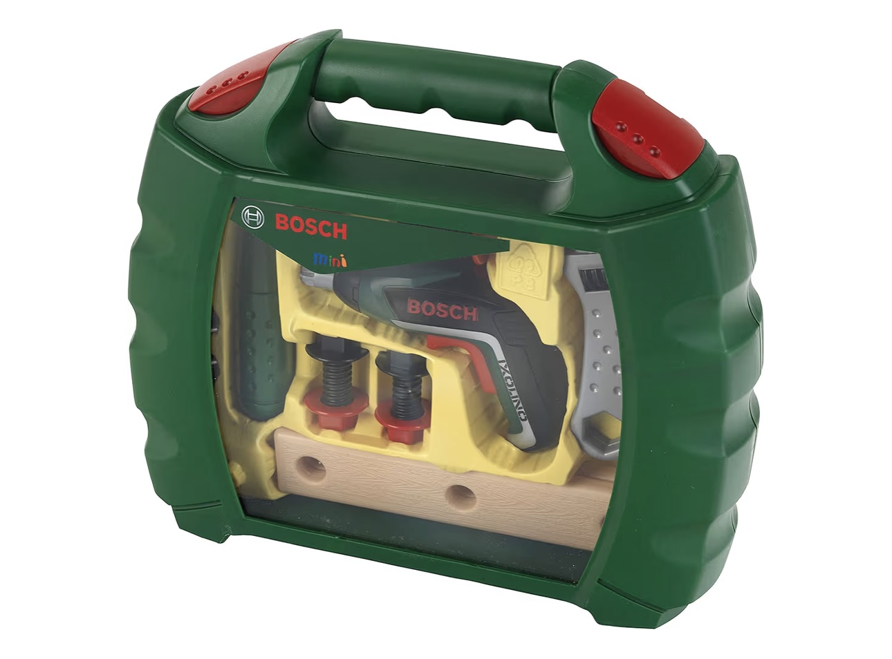 Theo Klein 8394 Bosch Ixolino Koffer | Mit Hammer, Schraubenschlüssel und vielem mehr | Batteriebetriebener Akkuschrauber Ixolino | Maße: 26,6 cm x 32 cm x 8,8 cm | Spielzeug für Kinder ab 3 Jahren: Amazon.de: Baumarkt