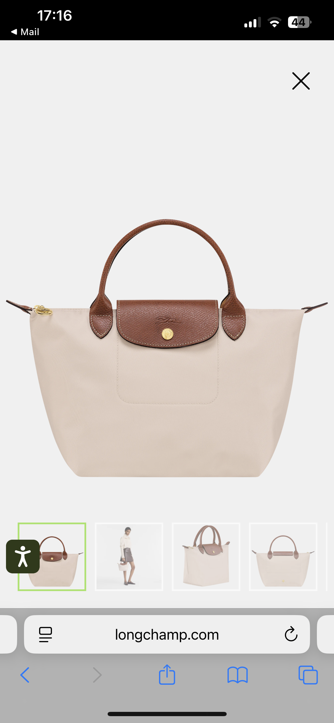 LE PLIAGE ORIGINAL TAS MET HANDGREEP AAN DE BOVENKANT S