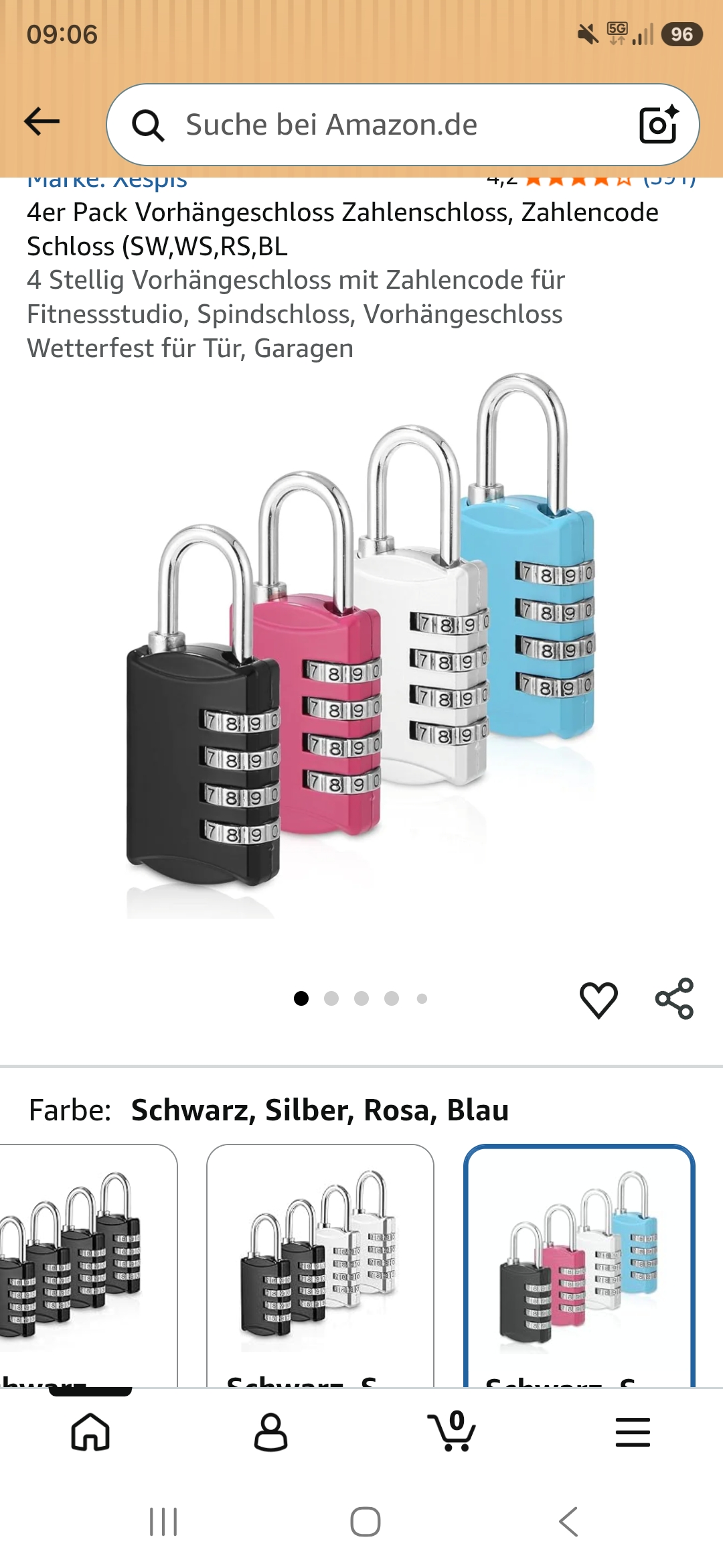 Zahlenschloss für Gym